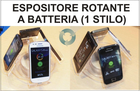 Espositore Rotante a Batteria per Telefoni