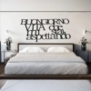 Scritta a Rilievo Plexiglass o Legno Personalizzata Da Parete
