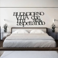 Scritta a Rilievo Plexiglass o Legno Personalizzata Da Parete