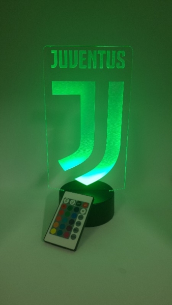 lampada 3d Juventus, Lampada 3d Led RGB