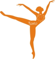 Orologio in plexiglass e legno da Parete a Forma di Ballerina Danza Classica Legno e Plexiglass 