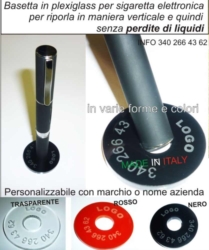 Espositore in plexiglass e legno sigaretta elettronica 1 posto