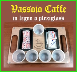  | Vassoiporta Flute Barca Legno e Plexiglass Personalizzati  | Caff