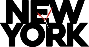 Orologio da Parete a Forma di Scritta New York Legno o Plexiglass